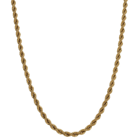18ct Gold Rope Chain 20"