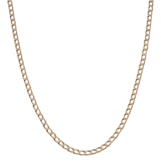 9ct Gold Curb Chain 20"
