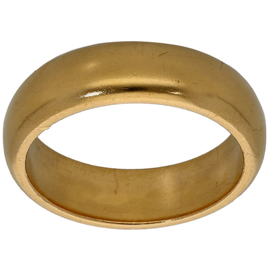 22ct Gold Plain Wedding Ring Size M
