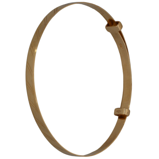 9ct Gold Expanding Bangle