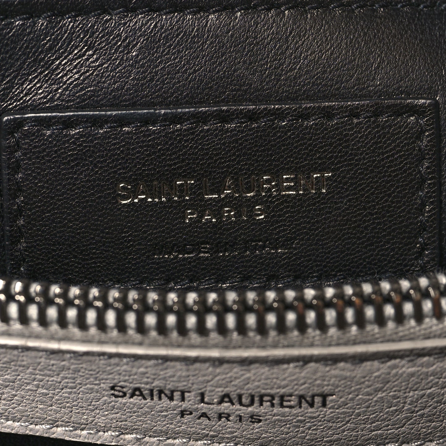 Yves Saint Laurent Matelasse Monogram College Leather Bag - Grey