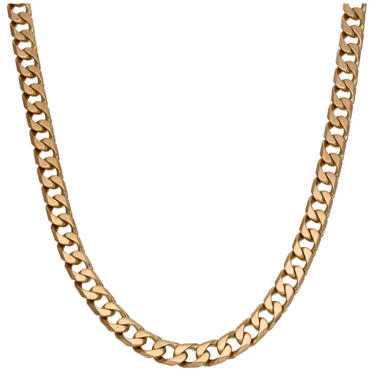 9ct Gold Curb Chain 20"