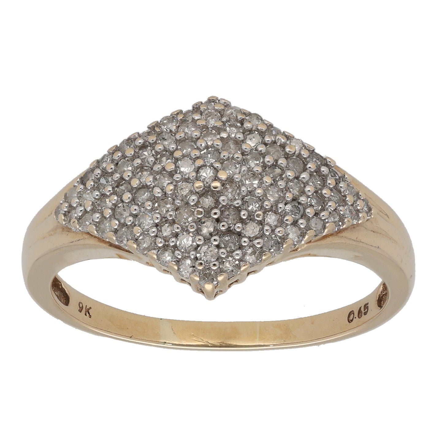 9ct Gold 0.65ct Diamond Alternative Ring Size U