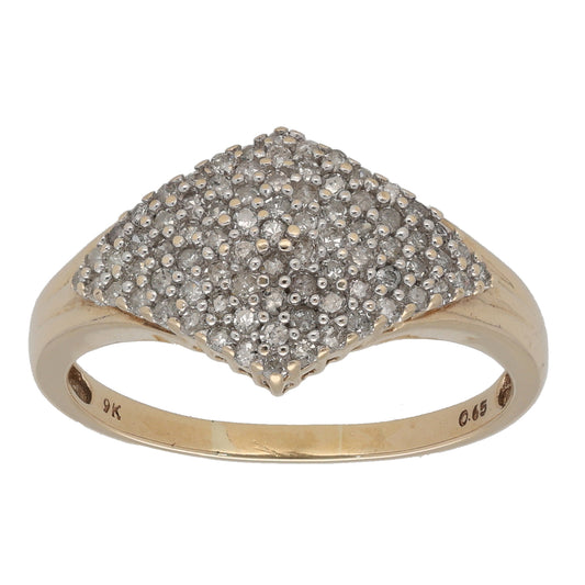 9ct Gold 0.65ct Diamond Alternative Ring Size U