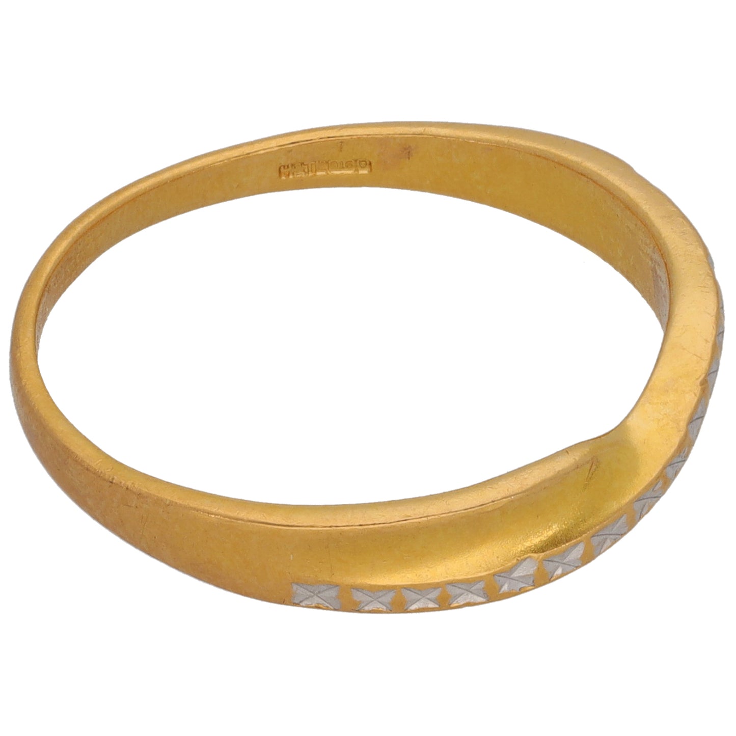 22ct Gold Alternative Ring Size S