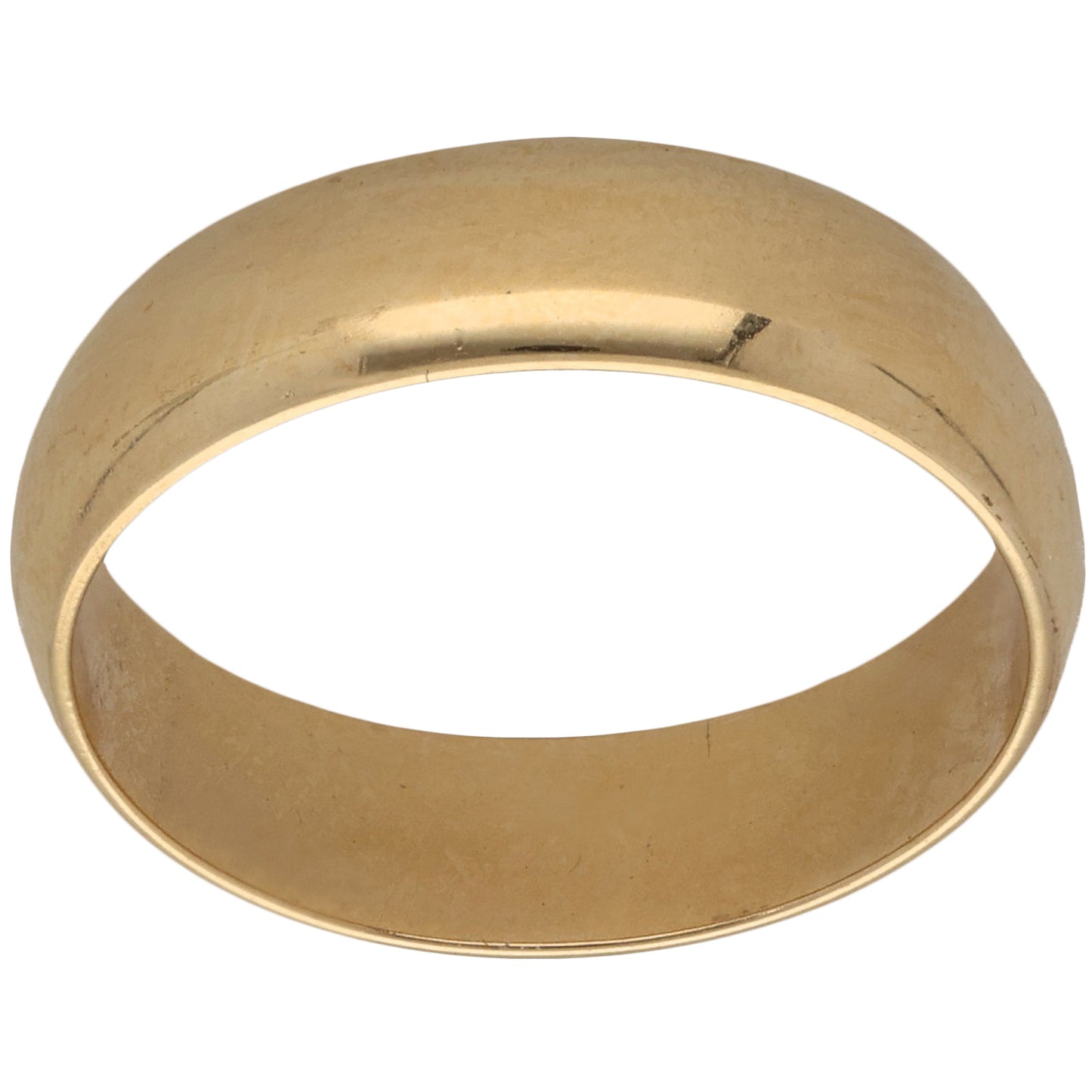 18ct Gold Plain Wedding Ring Size M