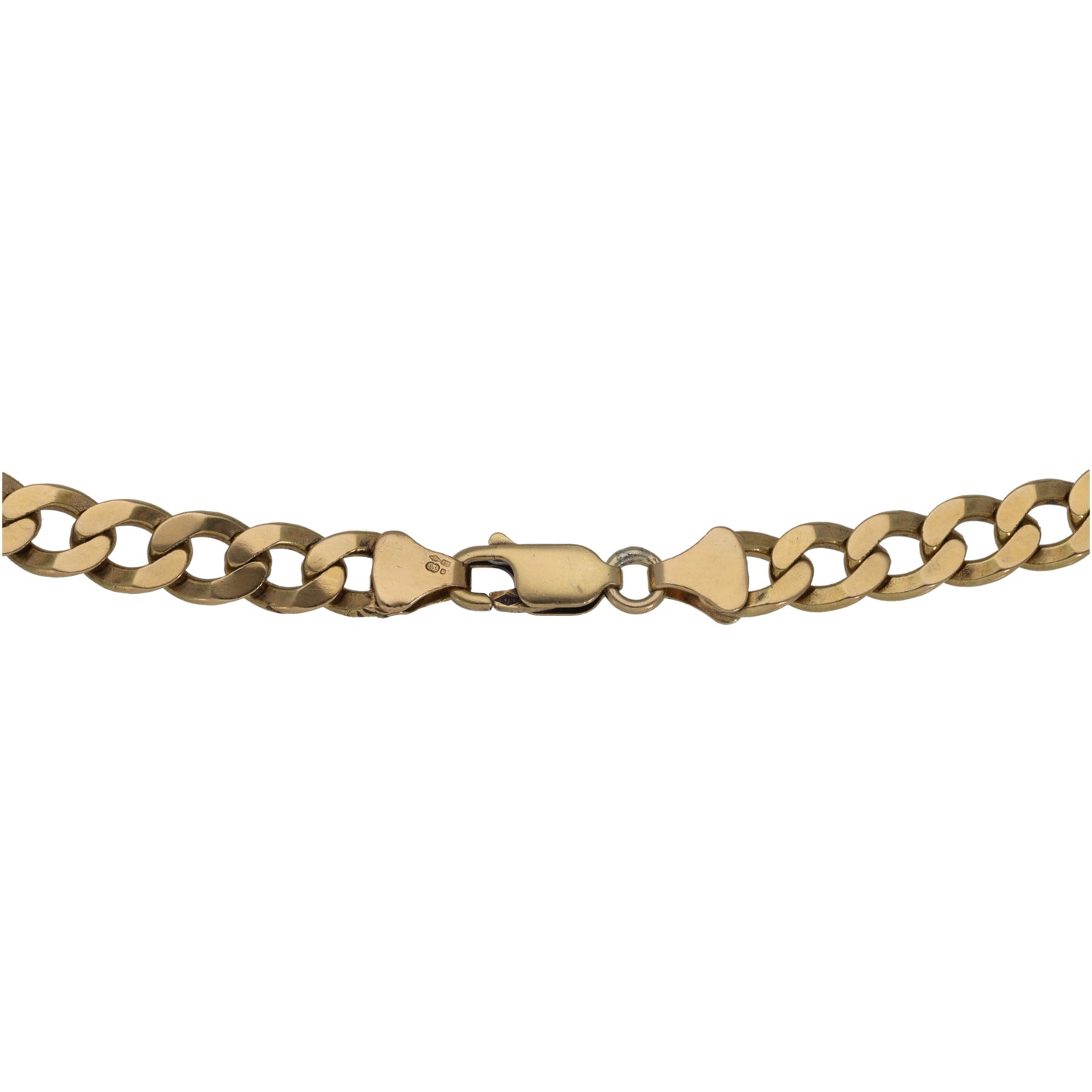 9ct Gold Curb Chain 26"