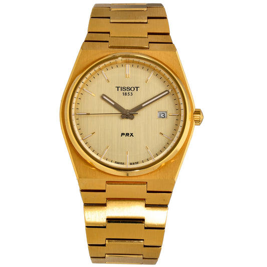 Tissot PRX T137410 A 40mm Gold Plated Watch