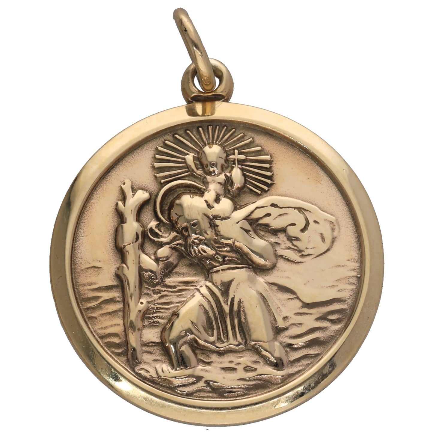 9ct Gold St Christopher Pendant