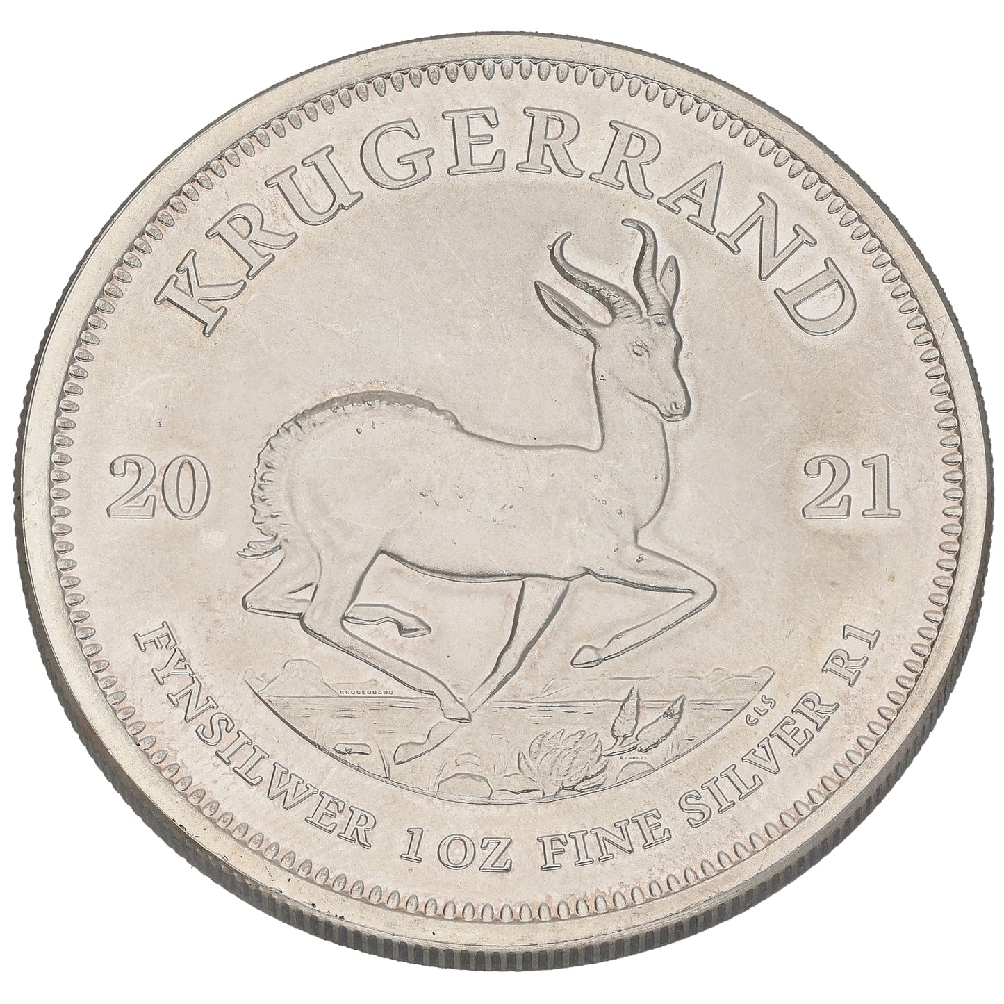 Fine Silver 1 OZ Krugerrand Coin 2021