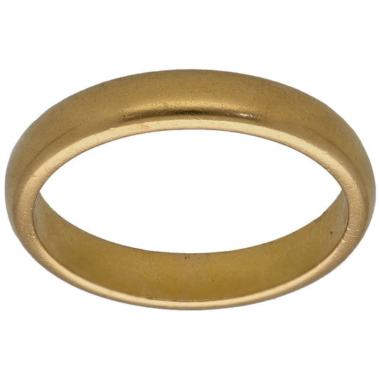 22ct Gold Plain Wedding Ring Size P