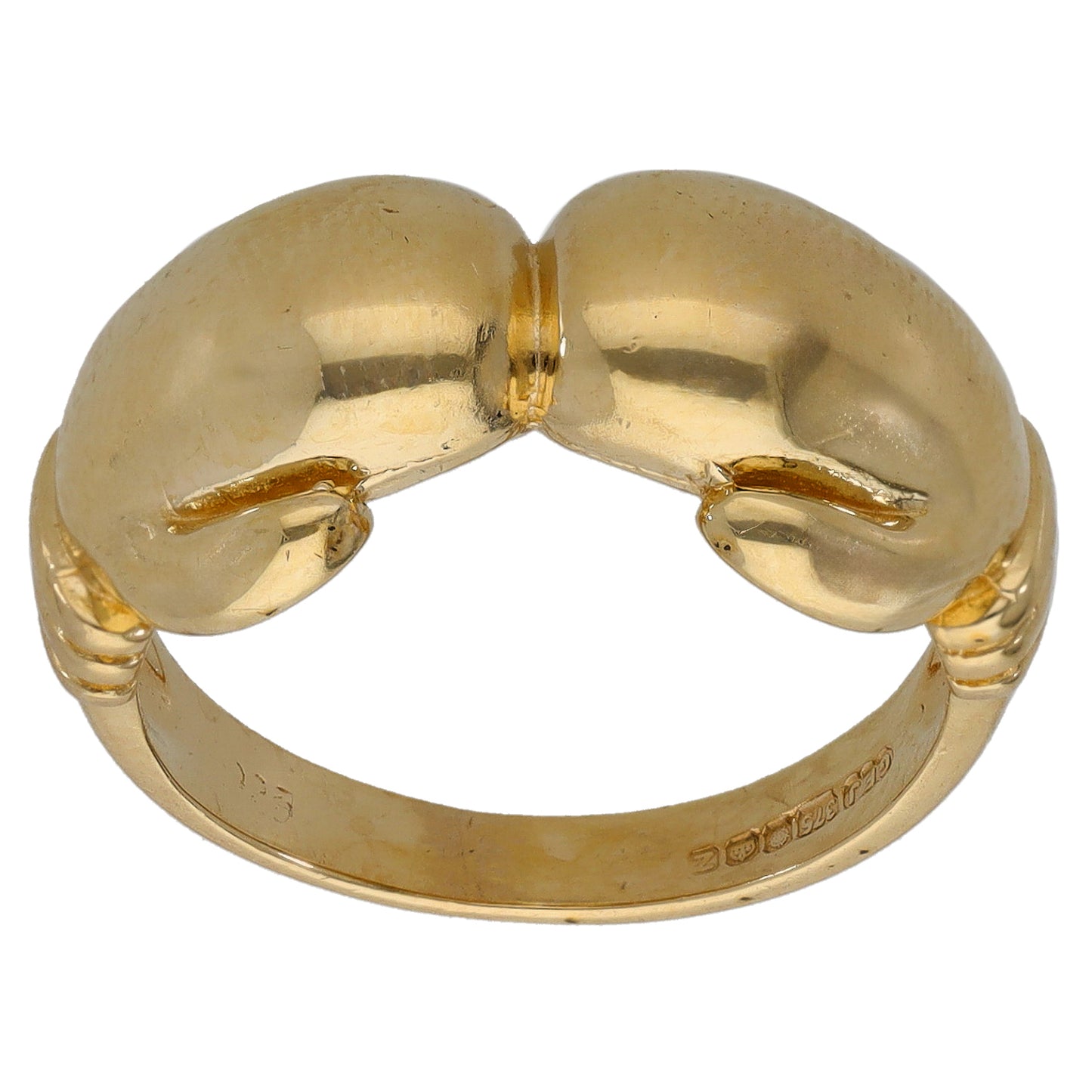 9ct Gold Boxing Glove Ring Size O