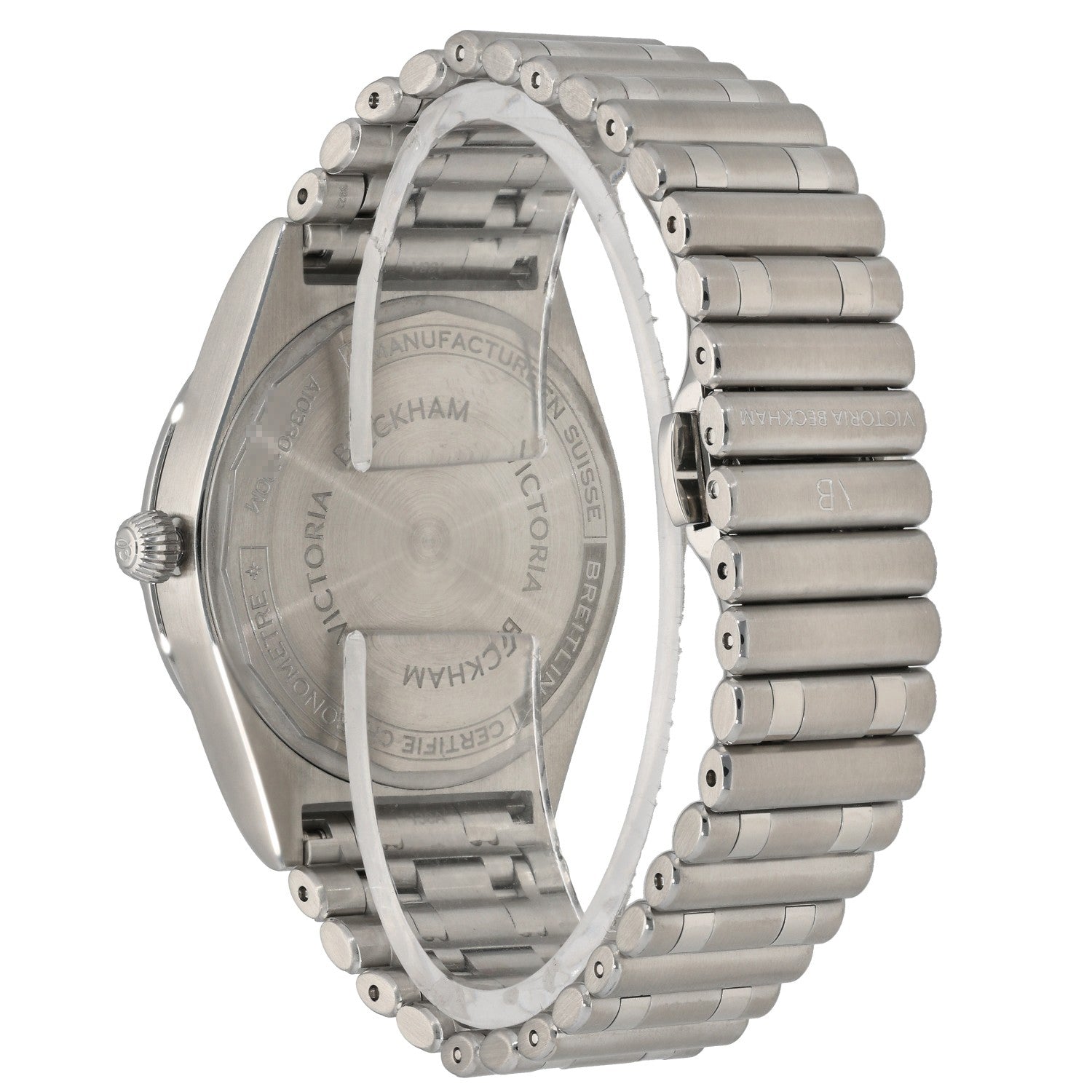 Breitling Chronomat A10380 Stainless steel wristwatch caseback with engraved back and metal link bracelet