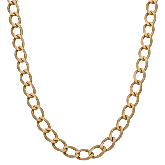 9ct Gold Curb Chain 20"