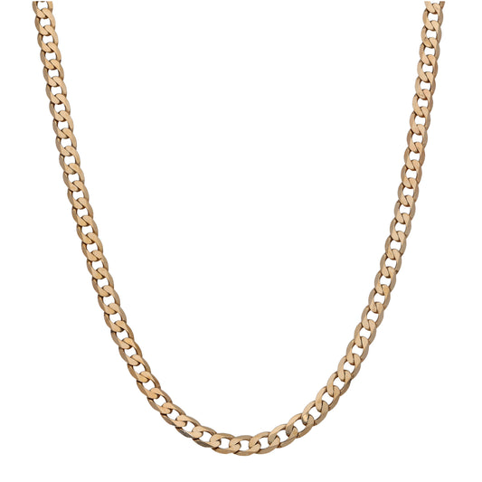 9ct Gold Curb Chain 18"