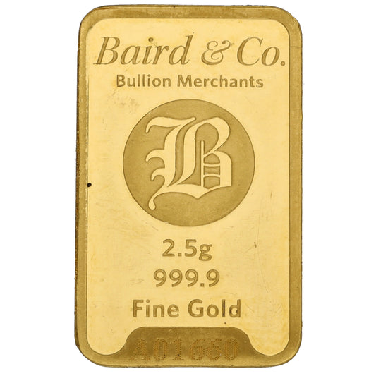 24ct 2.5g Gold Bar