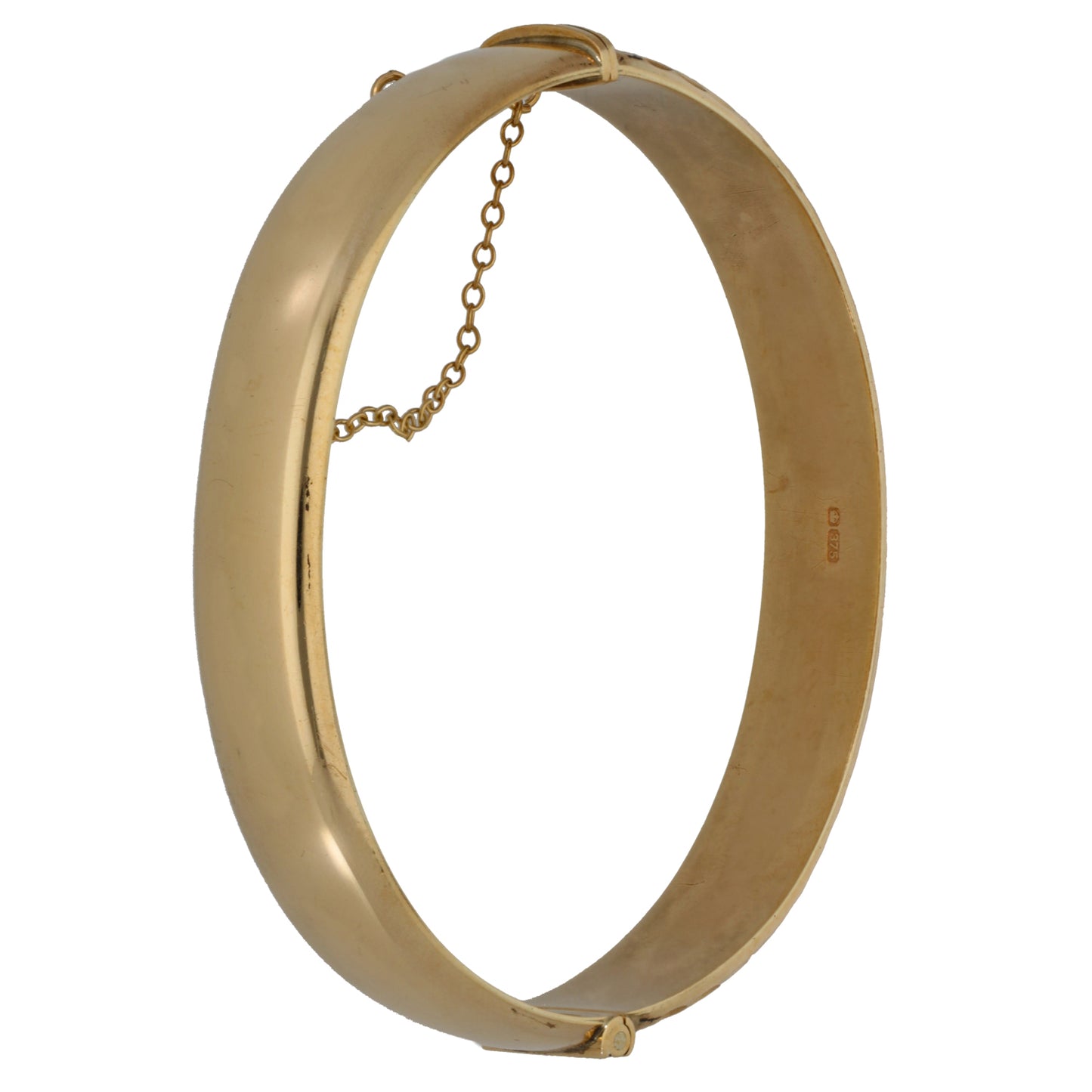 9ct Gold Hinged/Clasp Bangle