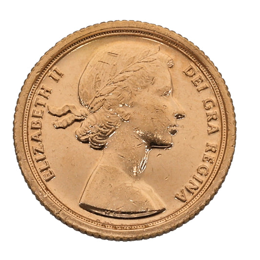 22ct Gold Queen Elizabeth II Quarter Sovereign Coin 2022