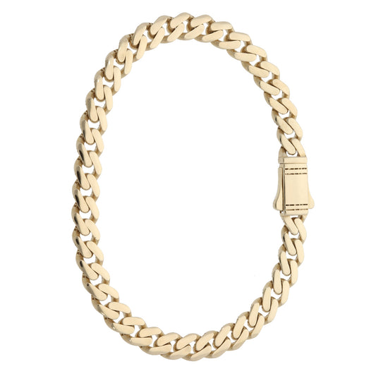 9ct Gold Ladies Curb Bracelet