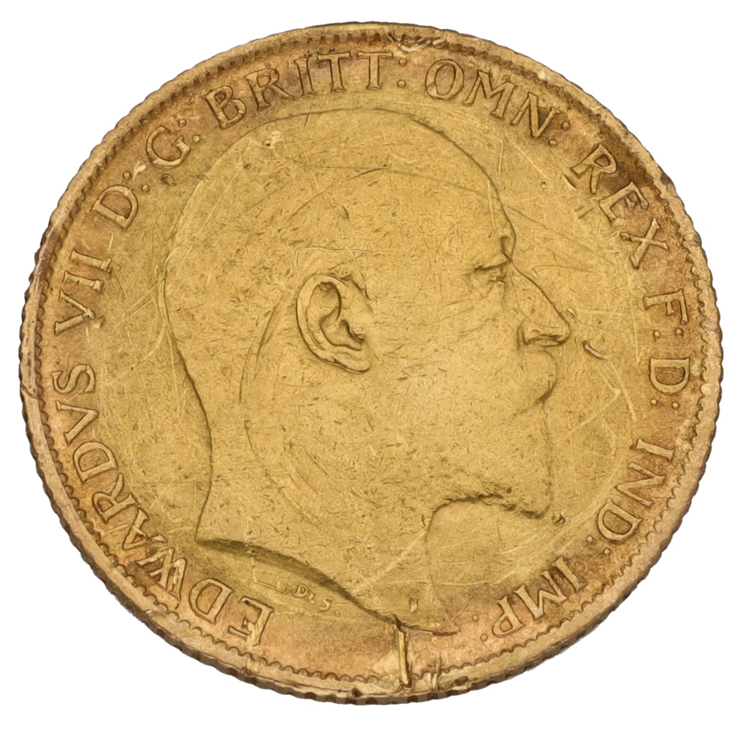 22ct Gold King Edward VII Half Sovereign 1906