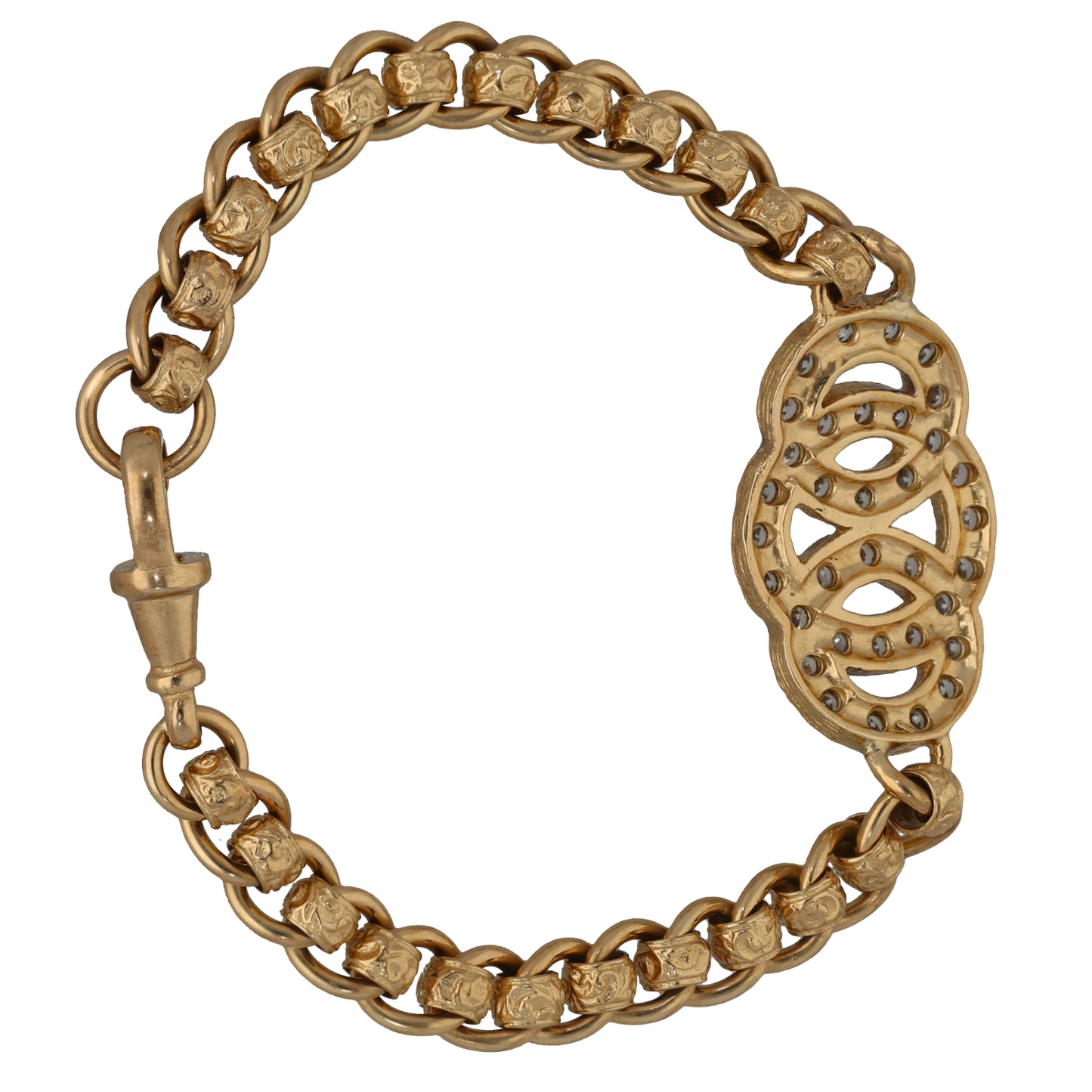 9ct Gold Cubic Zirconia Fancy Stone Set Bracelet