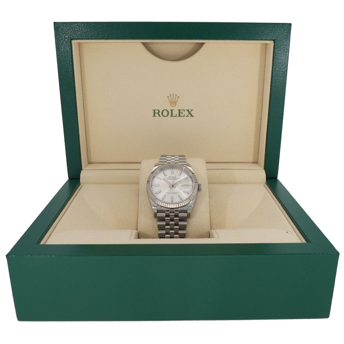 Rolex Datejust 126234, stainless steel, silver dial, box image