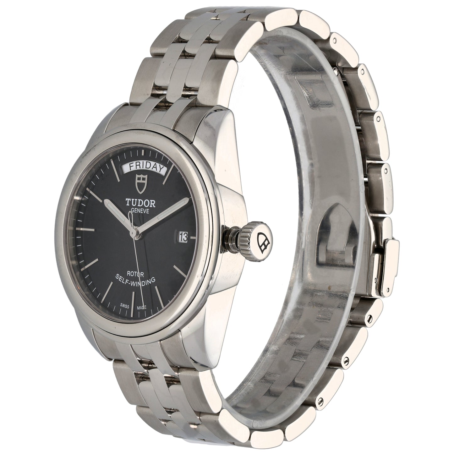Tudor Glamour Date 56000 39mm Stainless Steel Watch