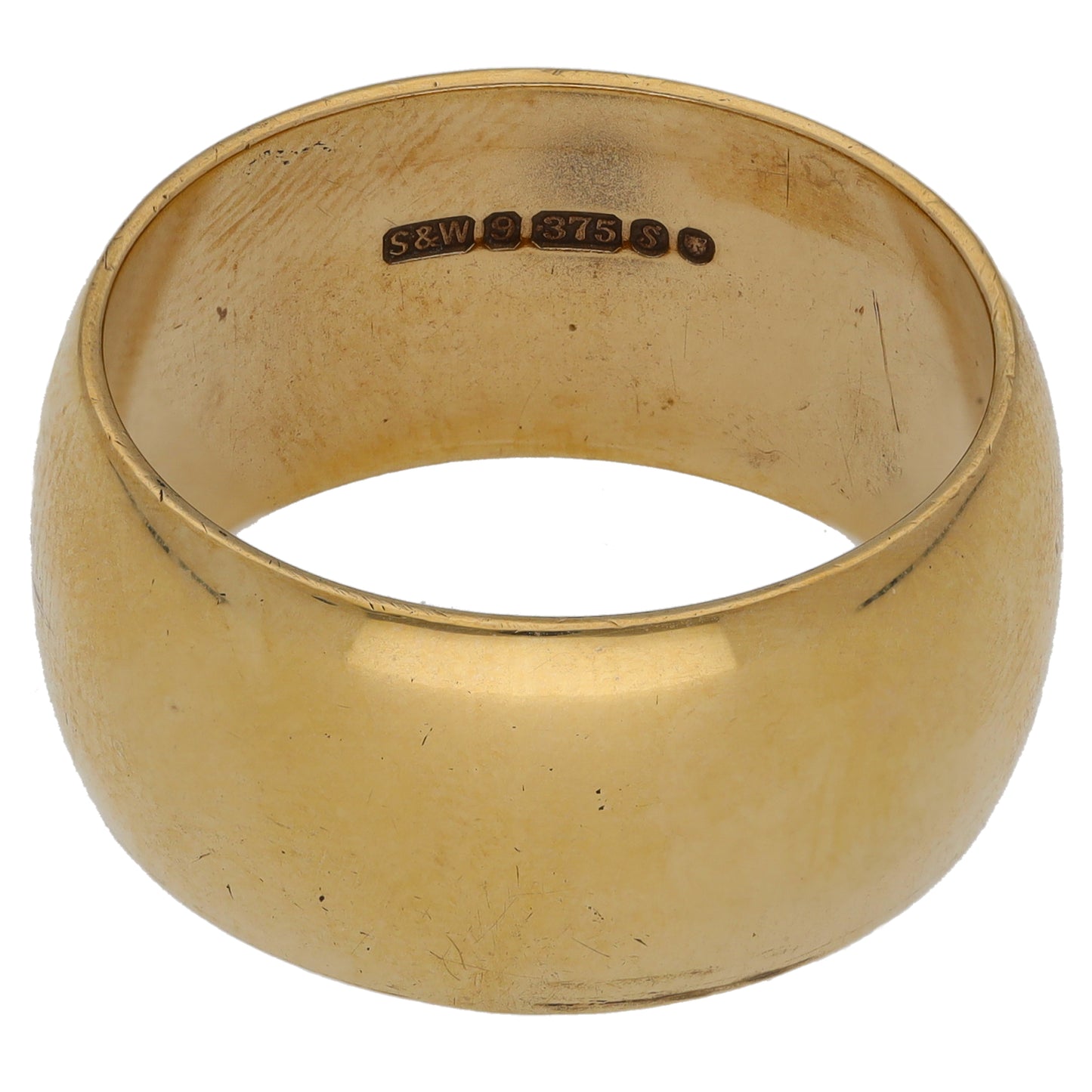 9ct Gold Plain Wedding Ring Size W