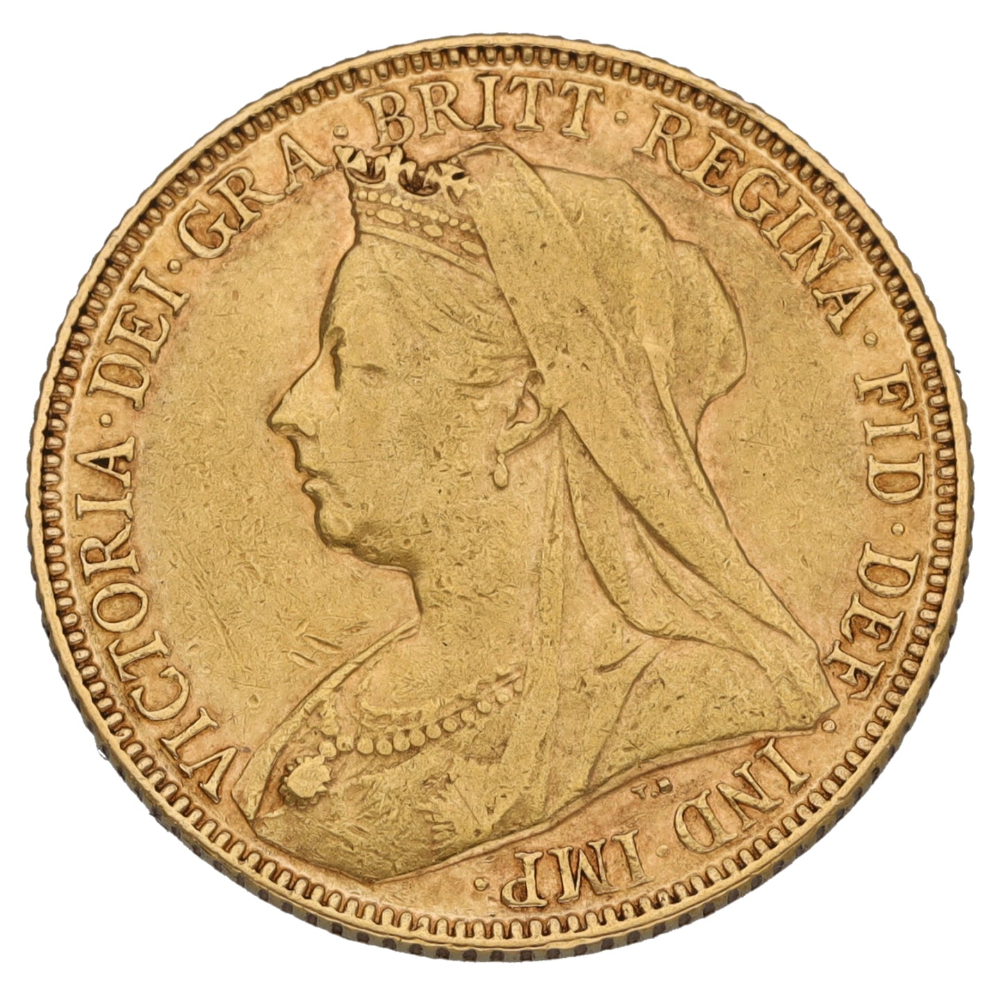 22ct Gold Queen Victoria Full Sovereign Coin 1900