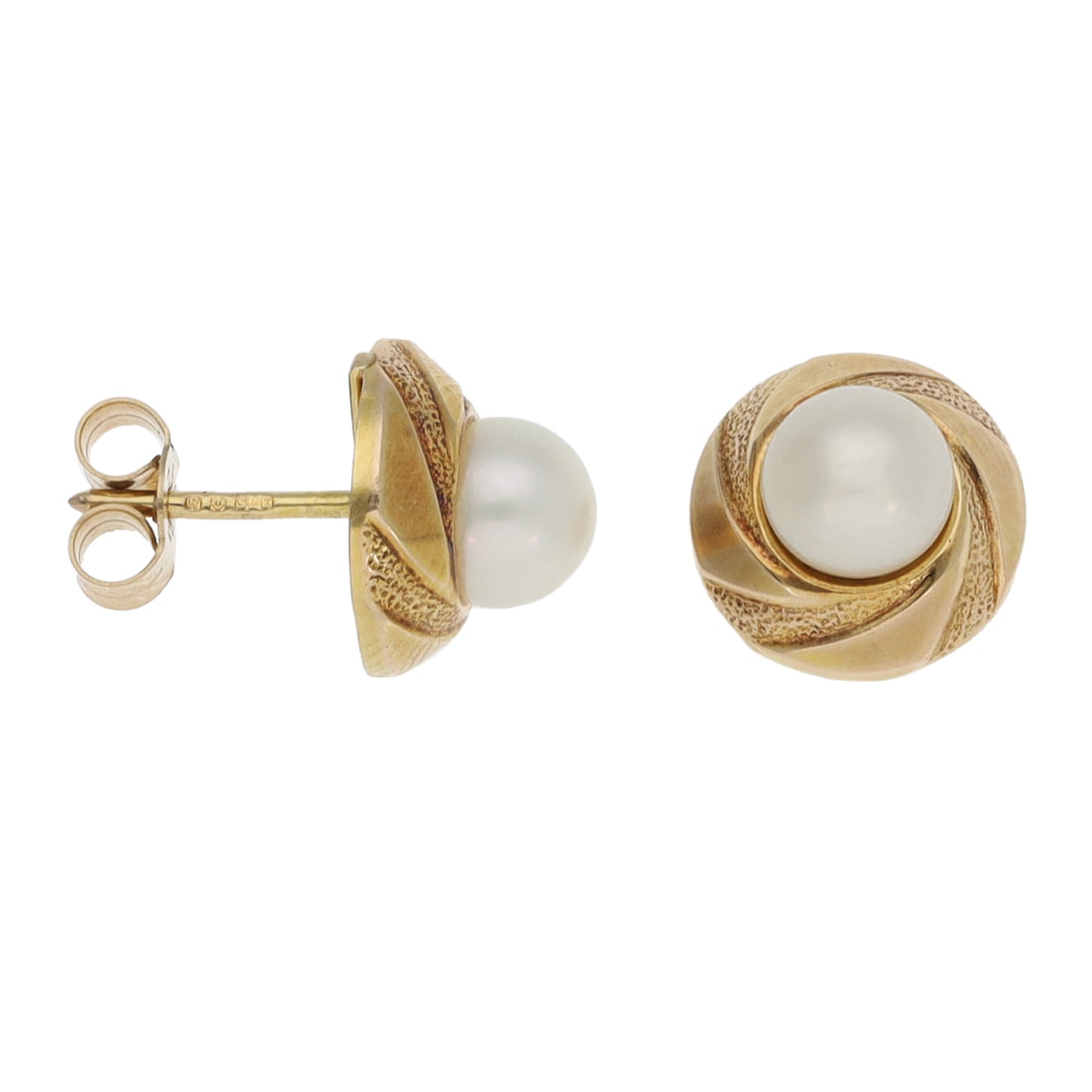 9ct Gold Cultured Pearl Stud Earrings