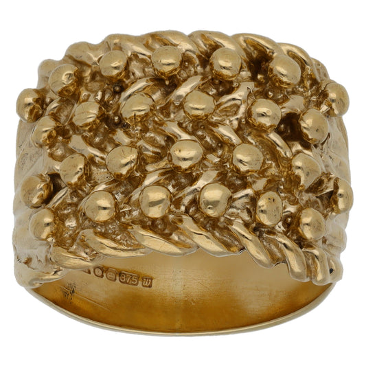 9ct Gold Keeper Ring Size Q