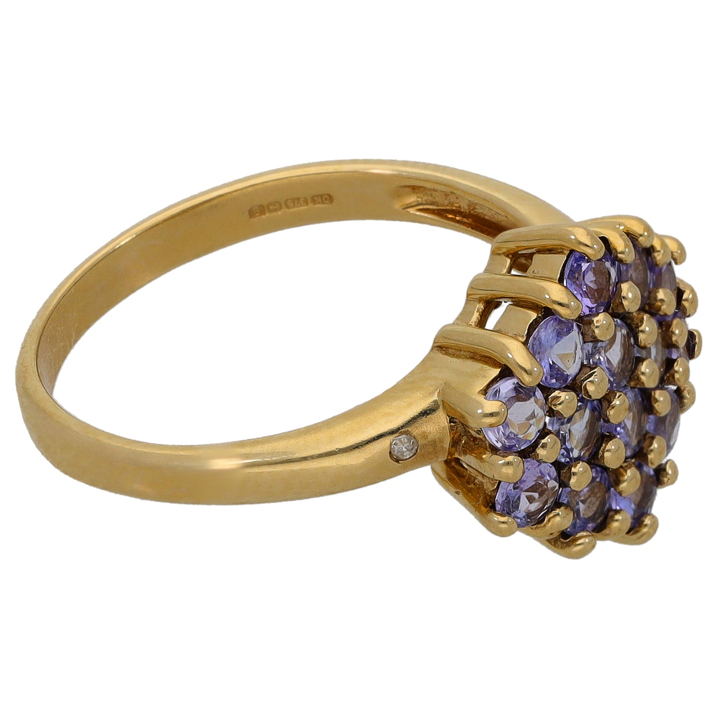 9ct Gold Tanzanite Dress/Cocktail Ring Size N
