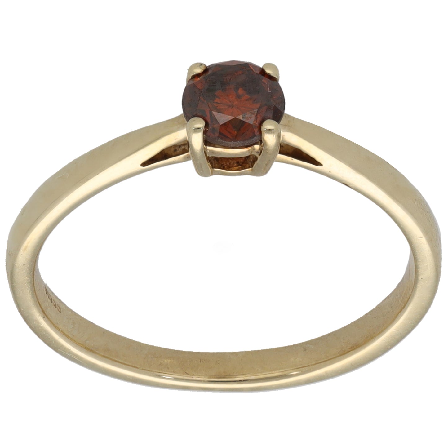9ct Gold 0.35ct Diamond Solitaire Ring Size L