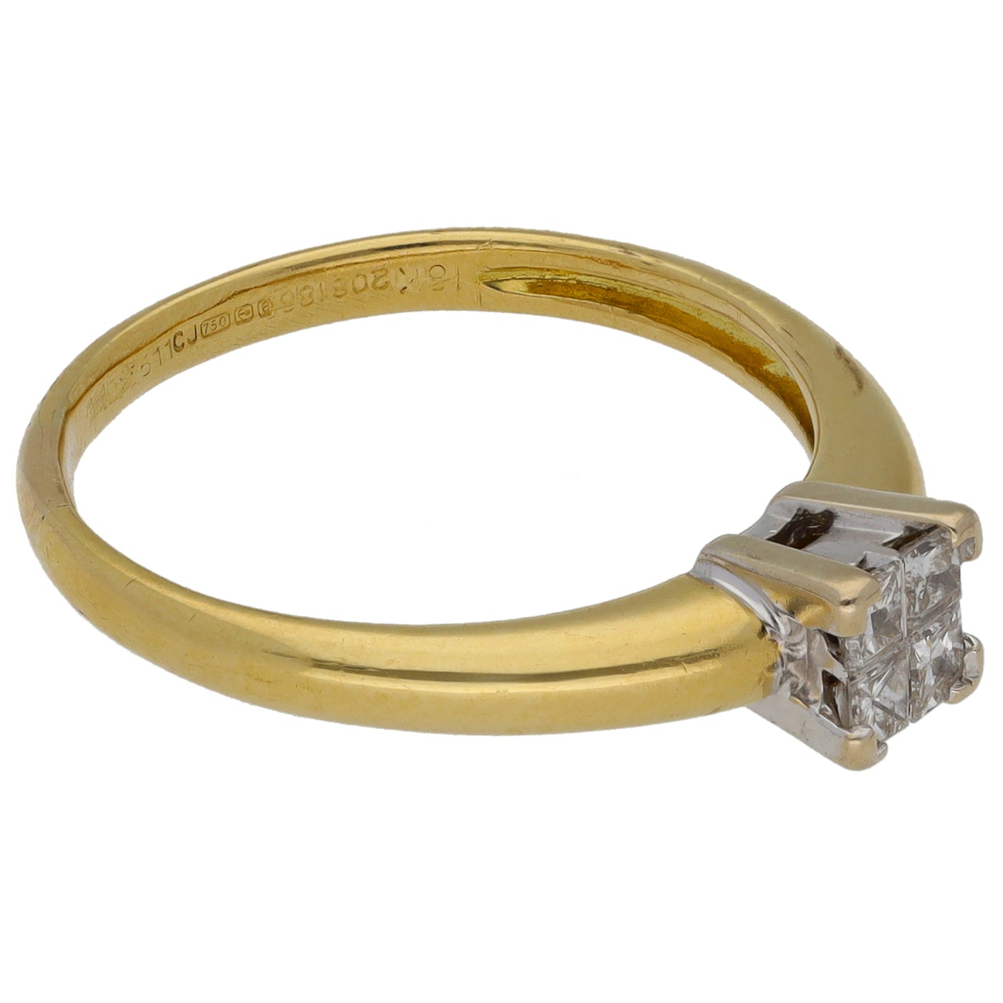 18ct Gold 0.40ct Diamond Dress/Cocktail Ring Size N