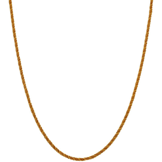 22ct Gold Rope Chain 18"