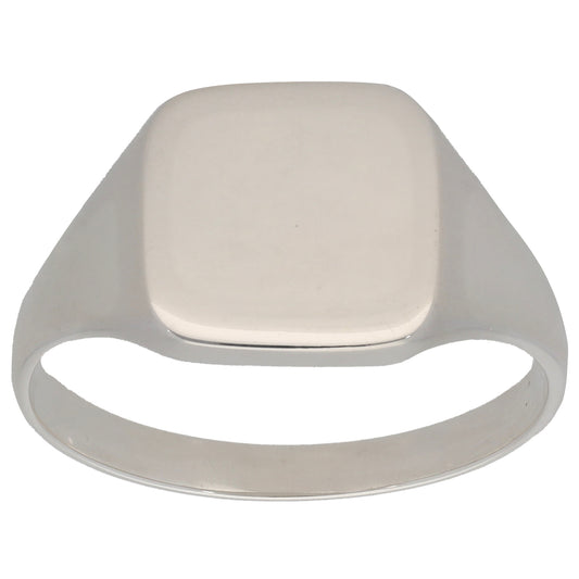 New Sterling Silver Plain Signet Ring