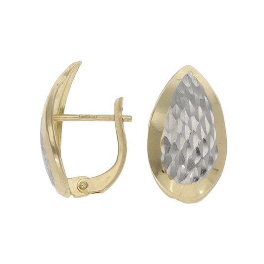 14ct Bi-Colour Gold Dress/Cocktail Earrings