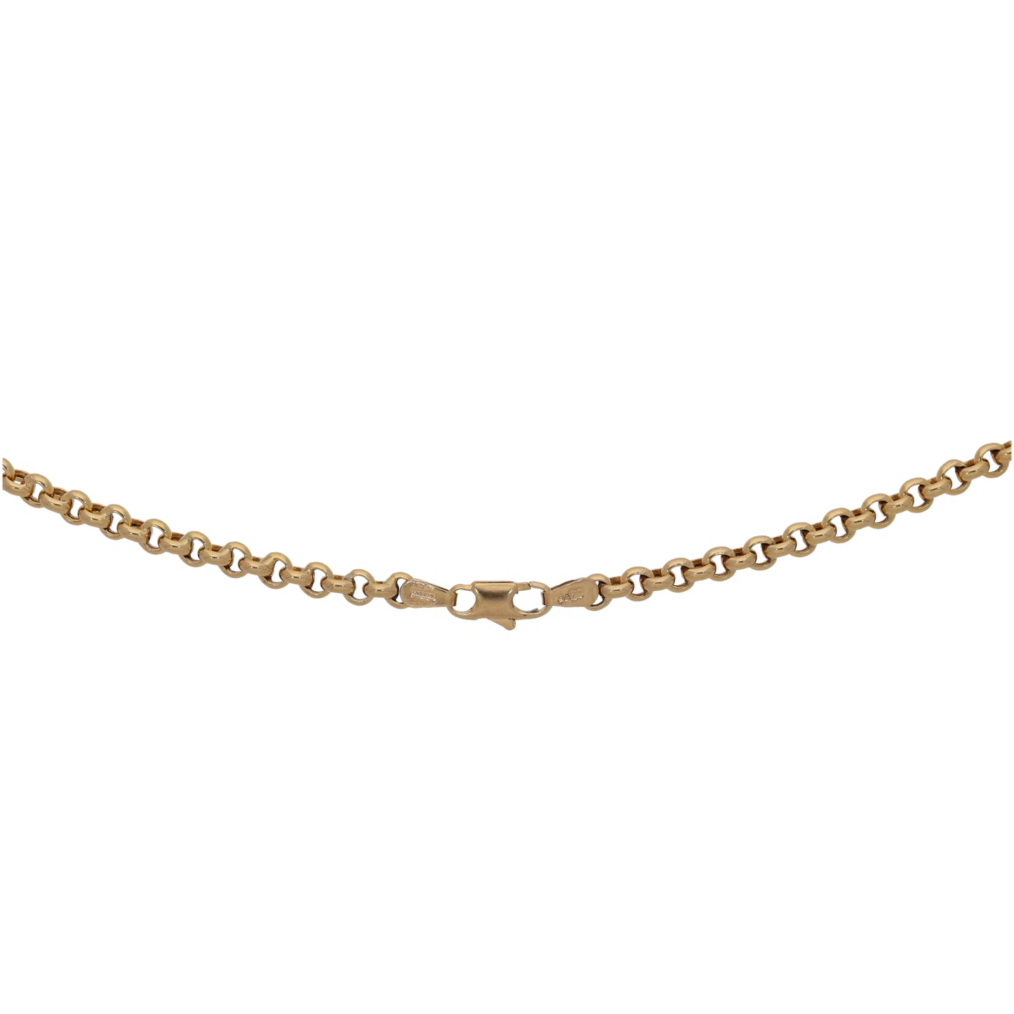 9ct Gold Belcher Chain 18"