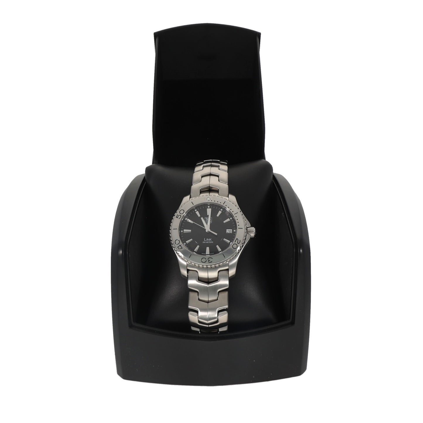 Tag Heuer Link WJ1110-0, black dial, stainless steel, link bracelet