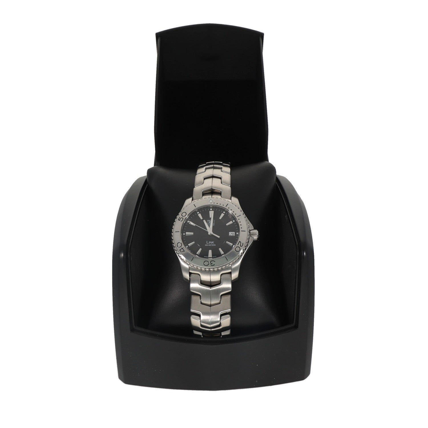 Tag Heuer Link WJ1110-0, black dial, stainless steel, link bracelet