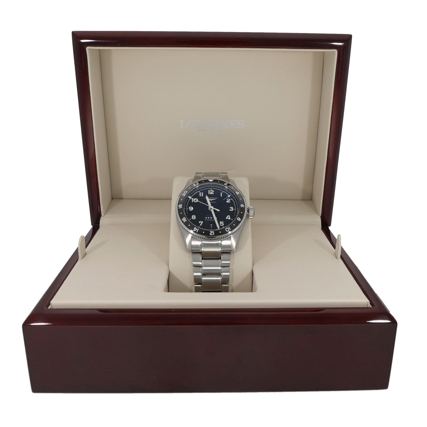 Longines Spirit Zulu Time L3.802.4 39mm Stainless Steel Watch