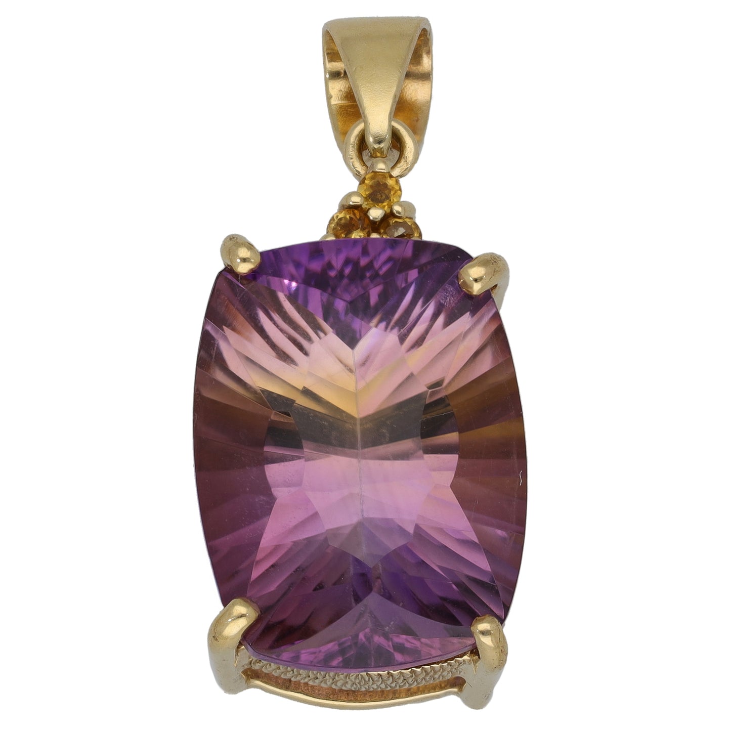 9ct Gold Ametrine Dress/Cocktail Pendant
