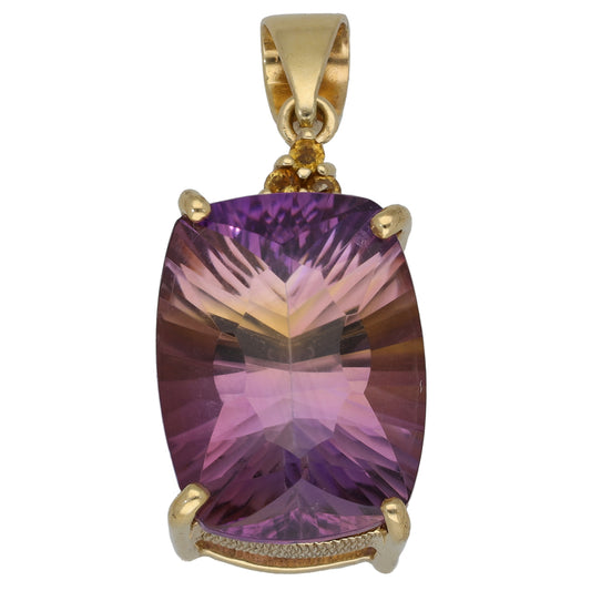 9ct Gold Ametrine Dress/Cocktail Pendant