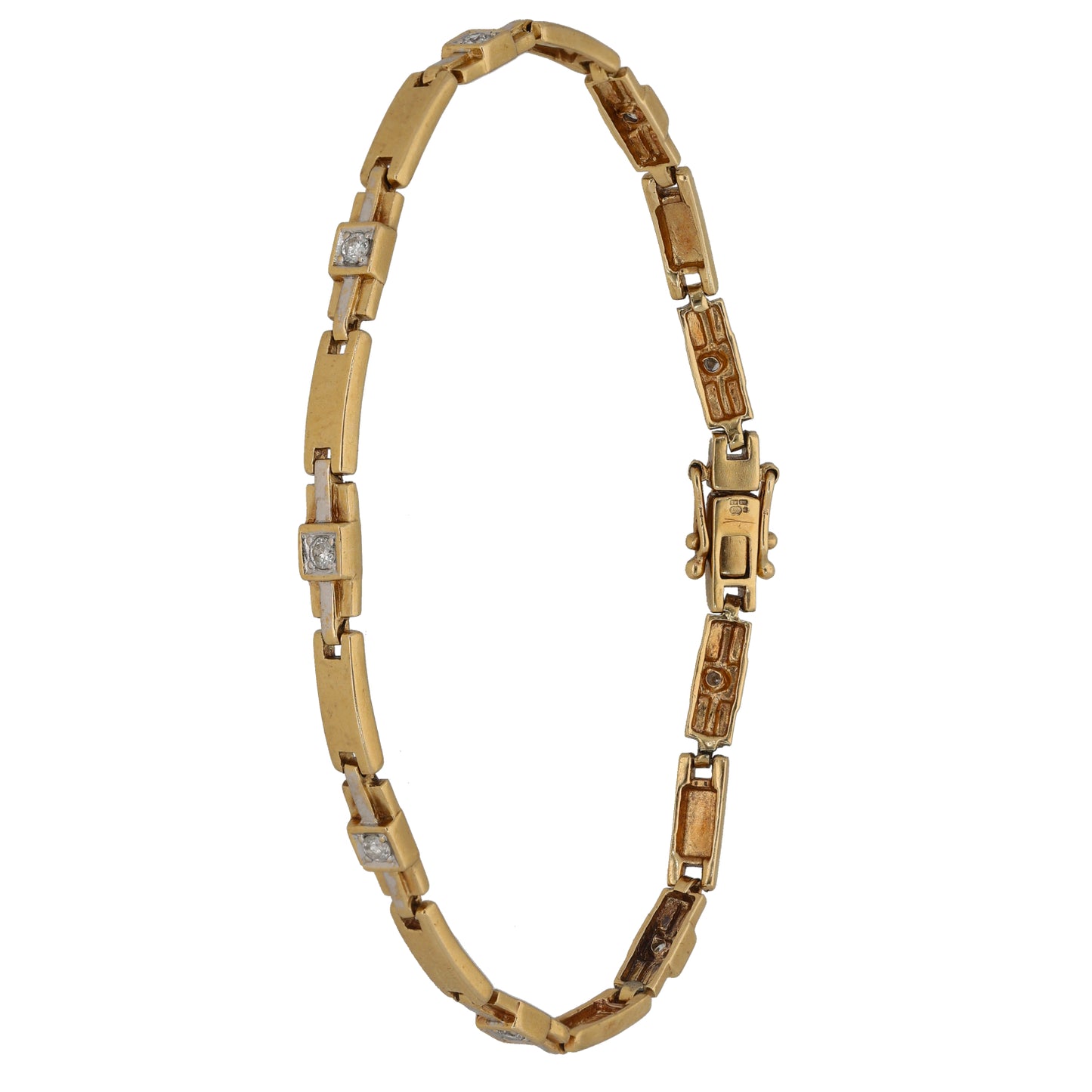 9ct Gold 0.24ct Diamond Alternative Bracelet