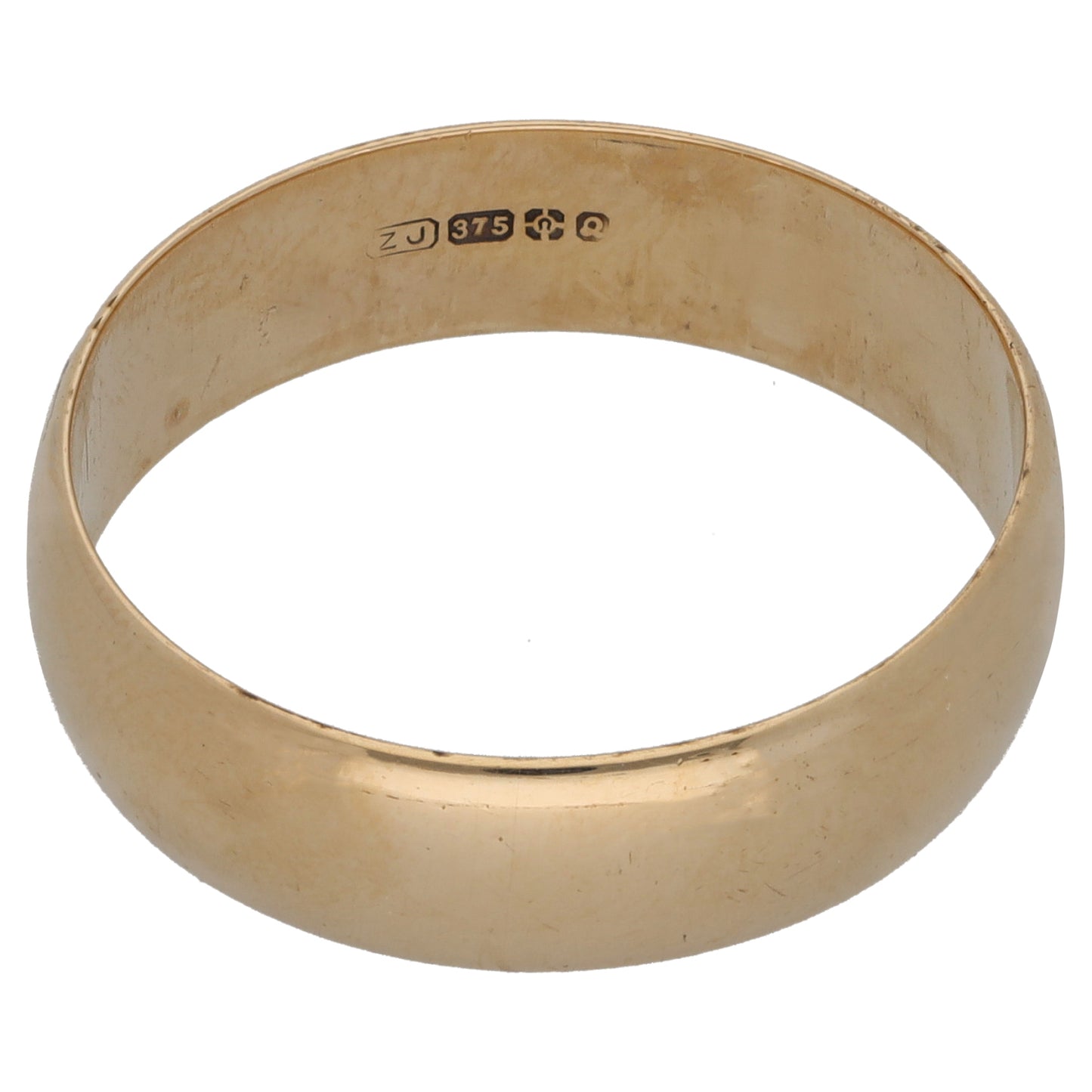 9ct Gold Plain Wedding Ring Size V