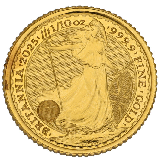 24ct Gold King Charles III 1/10 OZ Britannia Coin 2025
