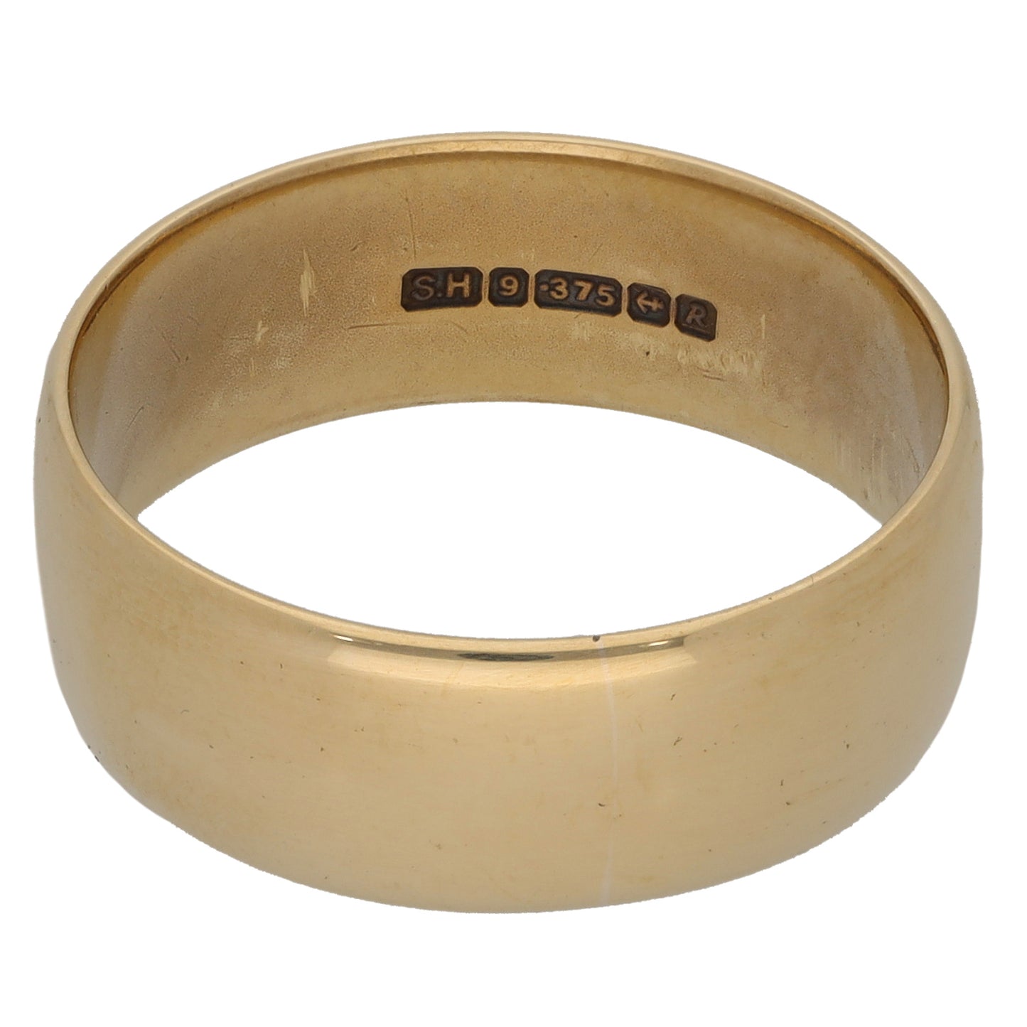 9ct Gold Plain Wedding Ring Size T