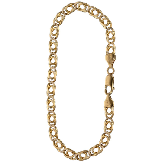 9ct Gold Double Curb Bracelet