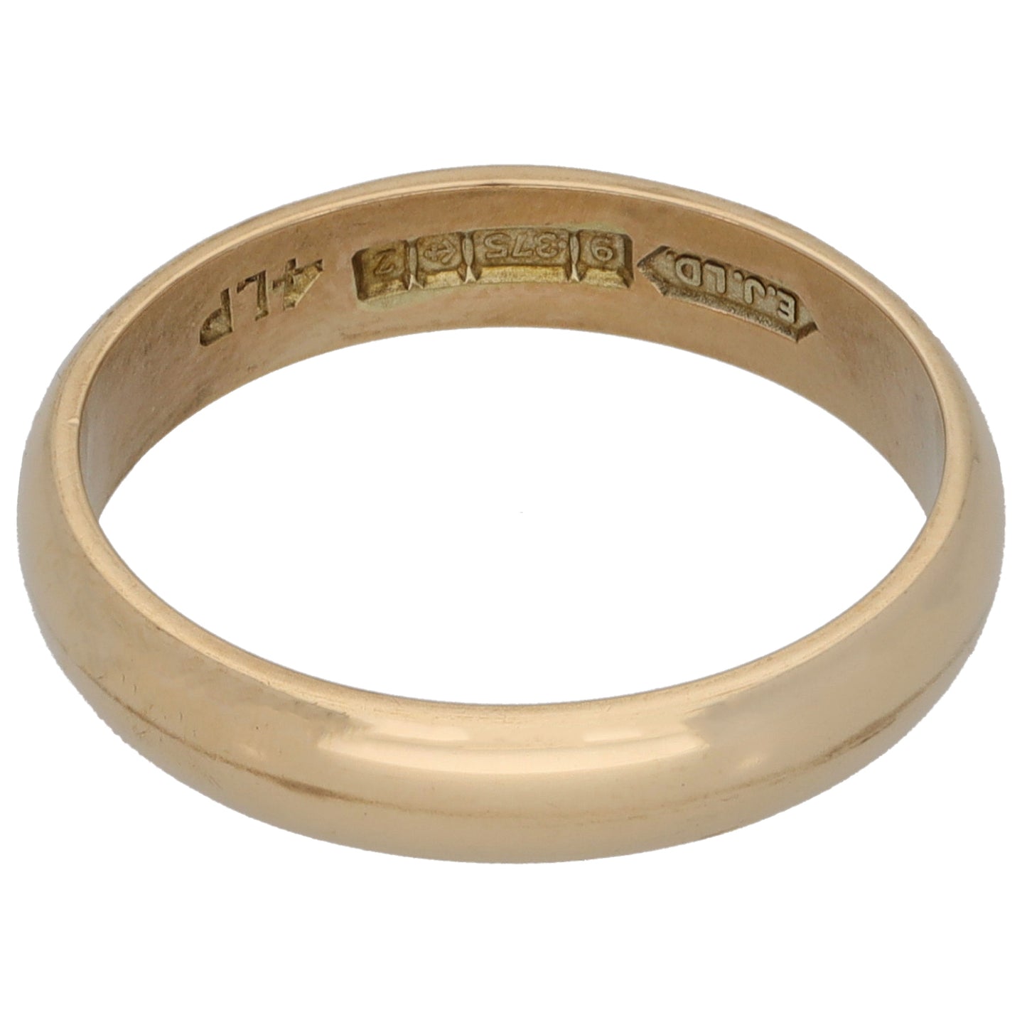 9ct Gold Plain Wedding Ring Size O