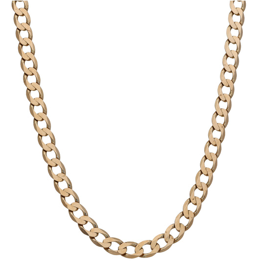 9ct Gold Curb Chain 20"